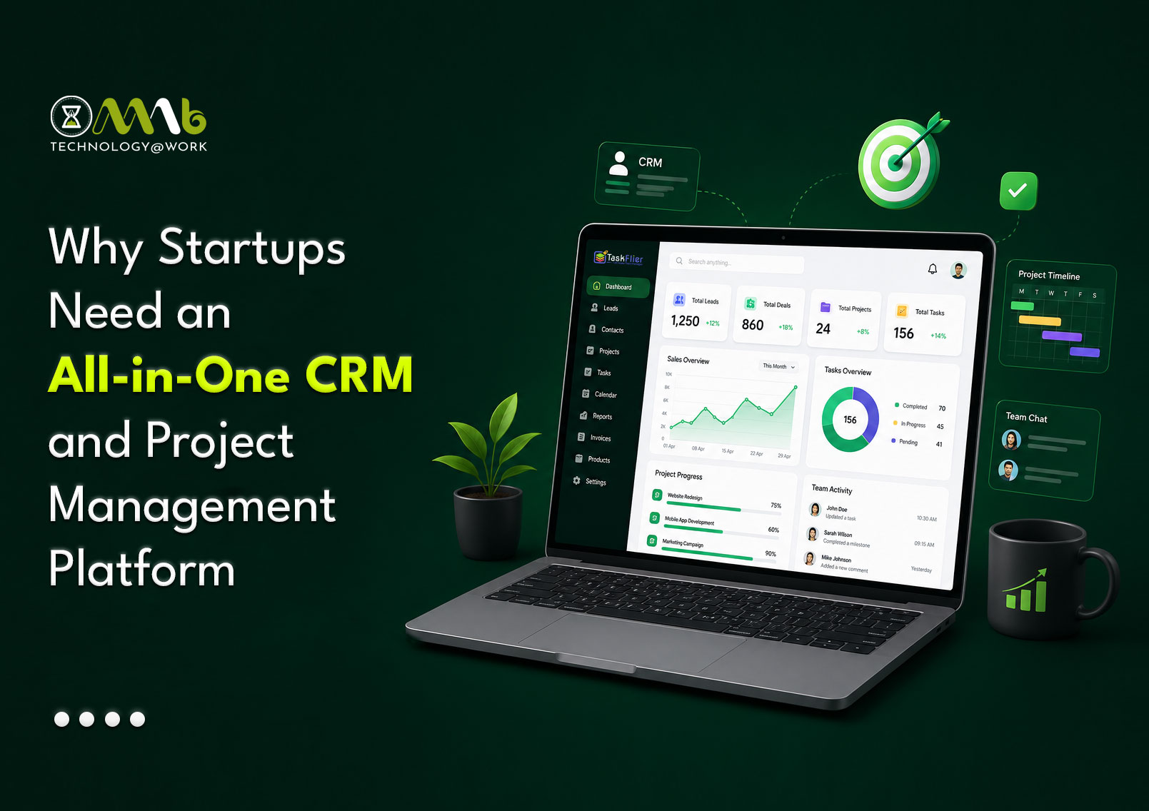 Why Startups Need an All-in-One CRM and Project Management Platform