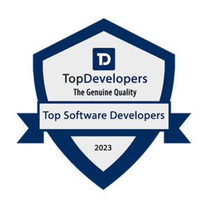 Badge received from top developers as an top software developers