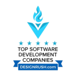 Badge received from Designrush as an top software development companies